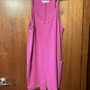 Pink Sleeveless Romper